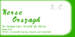 merse orszagh business card